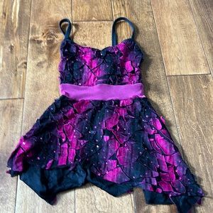 pink and black jazz costume
